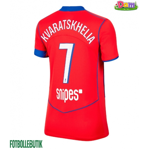 Paris Saint-Germain Khvicha Kvaratskhelia #7 Tredje Tröja Kvinnor 2025-26 Kortärmad